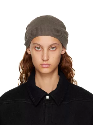 Rick Owens Gray Virgin Wool Beanie