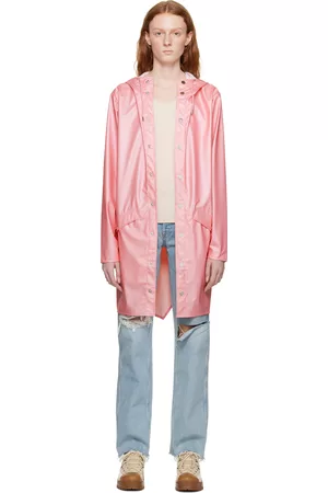 Rains Women Long Jackets - Pink Long Jacket