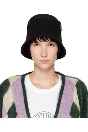 Y'S Black Zip Pocket Bucket Hat
