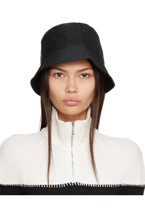 WOOYOUNGMI Black Quilted Brim Bucket Hat