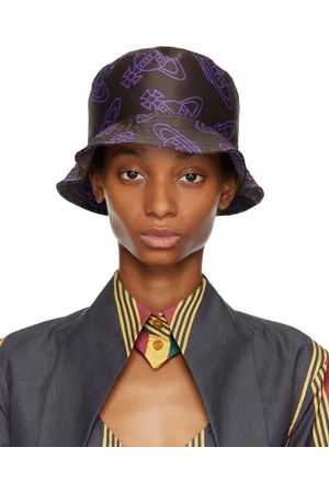 Vivienne Westwood Brown & Purple Orb Lining Bucket Hat