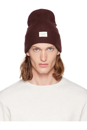 RAG&BONE Burgundy Addison Beanie
