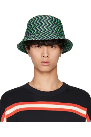 Paul Smith Green Zig Zag Bucket Hat