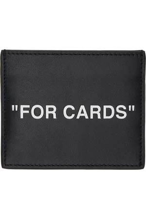 OFF-WHITE Men Wallets - Black 'For Cards' Card Holder