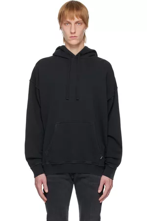 Diesel Men Hoodies - Black S-Ummer-E7 Hoodie