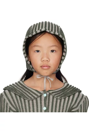 ECKHAUS LATTA SSENSE Exclusive Kids Green & Gray Bambino Bonnet
