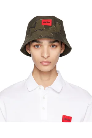 HUGO BOSS Khaki Camouflage Bucket Hat