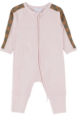 Burberry Baby Pink Check Three-Piece Set