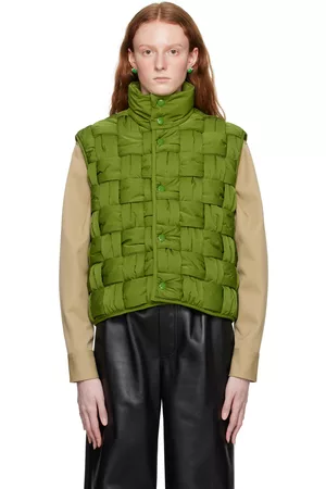 Bottega Veneta Green Intreccio Vest