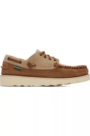 SEBAGO Men Neckties - Tan & Taupe Cayuga Oxfords
