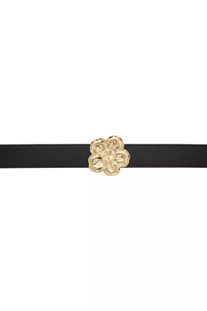 Kenzo Black Paris Boke Flower Reversible Belt
