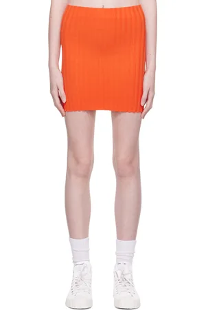 Dsquared2 Upper East Side bouclé miniskirt - Orange