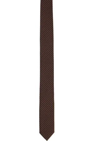 HUGO BOSS Brown Striped Tie