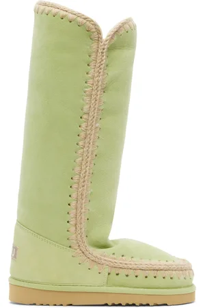 Mou SSENSE Exclusive Green 40 Boots
