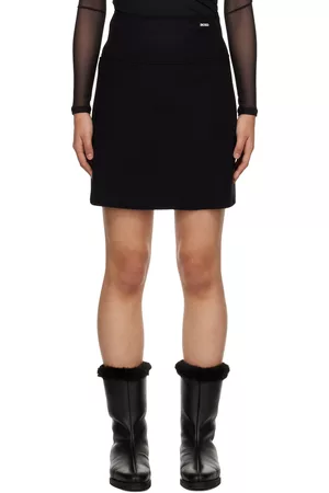 HUGO BOSS Women Mini Skirts - Black Regular-Fit Miniskirt