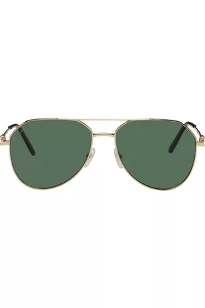 Cartier Gold C Decor Pilot Sunglasses