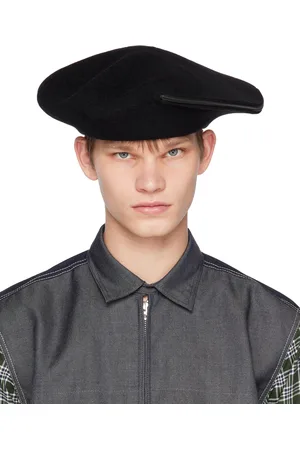 Y'S Men Hats - Black Fastener Structured Hat