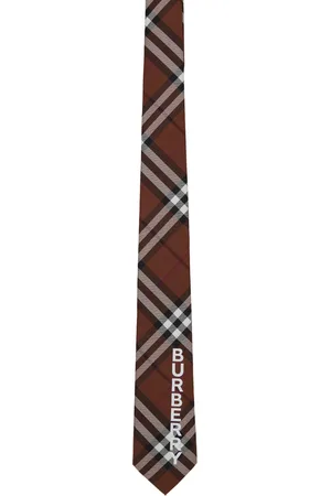 Burberry Brown Check Tie