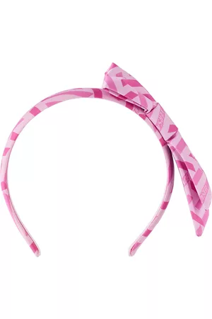 VERSACE Boys Bow Ties - Kids Pink 'La Greca' Bow Headband