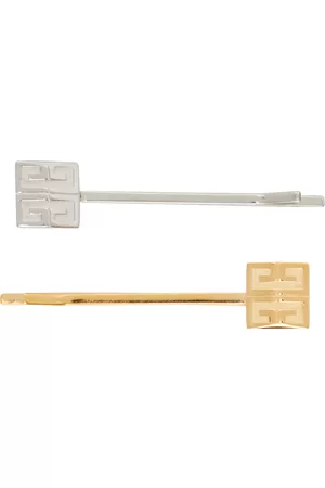 Givenchy Women Hair Accessories - Gold & Silver 4G Hair Clips