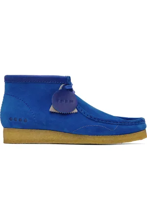 Clarks SSENSE Exclusive Blue Them Skates Edition Wallabee Boots