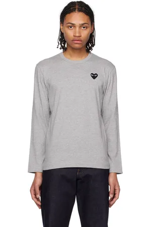 Comme des Garçons Gray Heart Long Sleeve T-Shirt