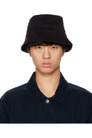 YMC Men Hats - Black Cotton Bucket Hat