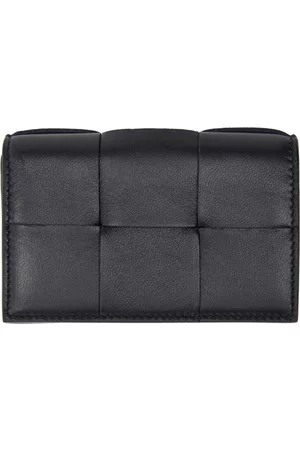 Bottega Veneta Navy Business Card Case
