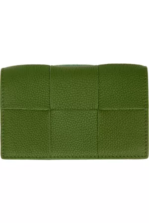 Bottega Veneta Green Business Card Case