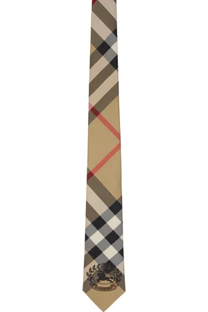 Burberry Beige EKD Check Tie