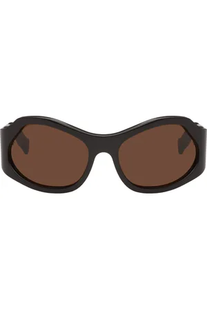 Salvatore Ferragamo Brown Round Sunglasses