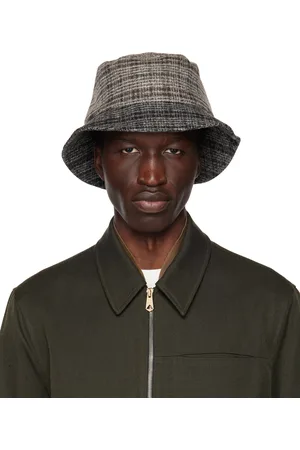 Paul Smith Brown & White Mixed Bucket Hat