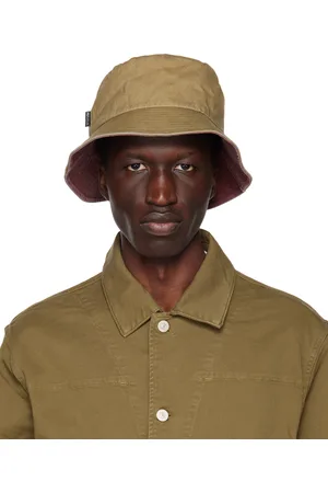 Paul Smith Men Hats - Khaki Cotton Bucket Hat
