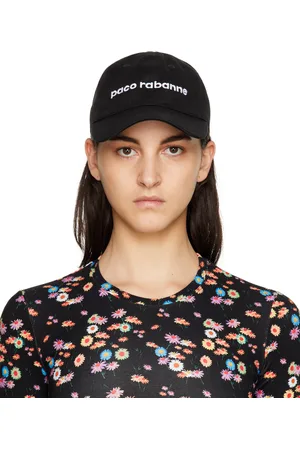 Paco rabanne Black Embroidered Cap