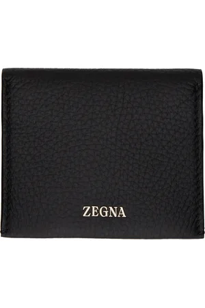 Z Zegna Men Wallets - Black Bifold Card Holder