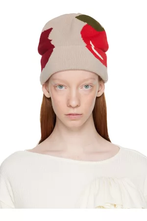 J.W.Anderson Women Beanies - Beige Apple Beanie