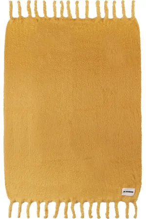 Jil Sander Yellow Scarf Throw Blanket