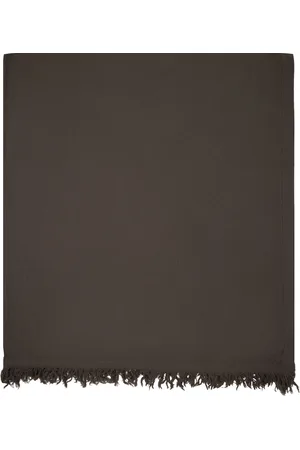 Rick Owens Men Scarves - Gray Blanket Scarf