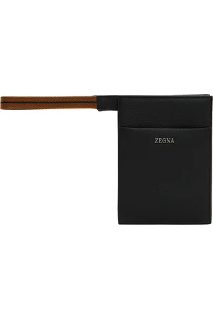 Z Zegna Men Wallets - Black Mini Standing Pouch