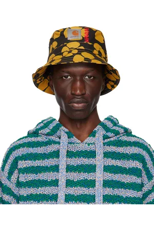 Marni Men Hats - Black & Yellow Carhartt WIP Edition Bucket Hat