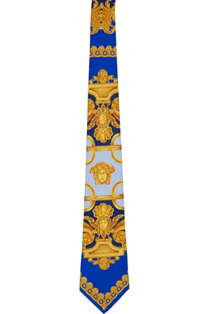 VERSACE Men Neckties - Blue Barocco 660 Tie