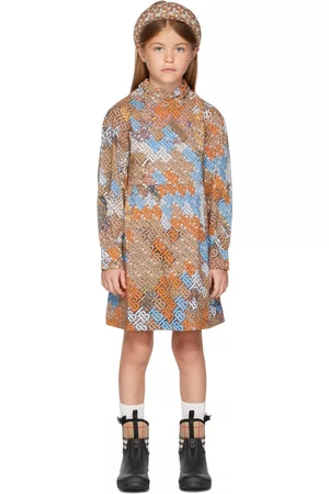 Burberry Kids Beige Monogram Map Dress