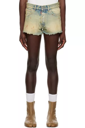Maison Margiela Blue Smudged Shorts