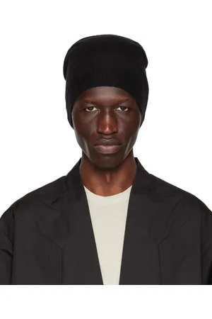 Rick Owens Black Cashmere Medium Beanie