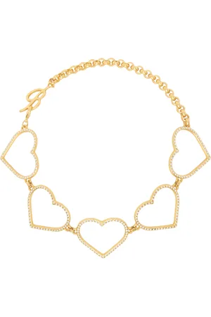 BLUMARINE Gold Hearts Choker