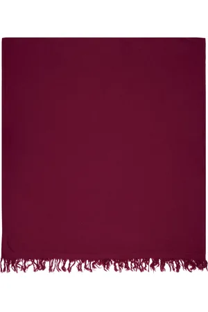 Rick Owens Men Scarves - Pink Virgin Wool Blanket Scarf