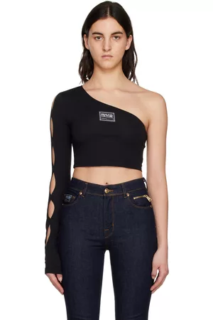 VERSACE Black Cutout T-Shirt