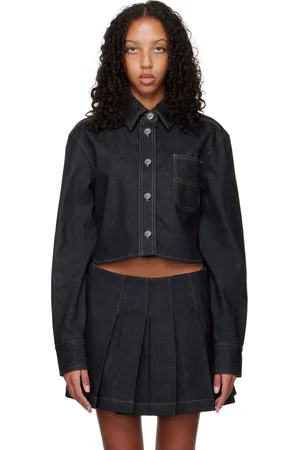 REMAIN Birger Christensen Black Dorin Denim Shirt
