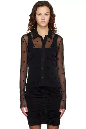 Givenchy Women Shirts - Black 4G Shirt