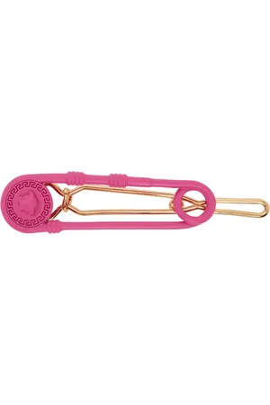 VERSACE Kids Pink Safety Pin Hair Clip